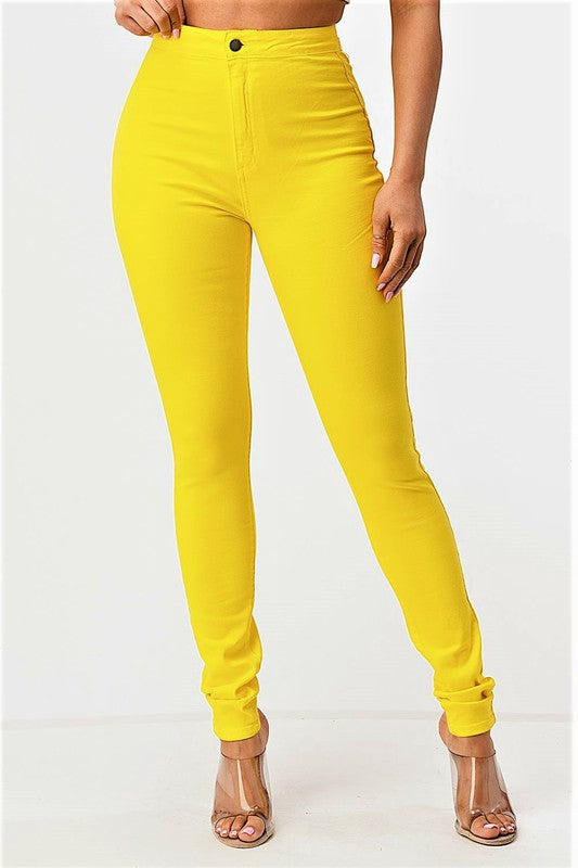 YELLOW SKINNY JEANS – After 12
